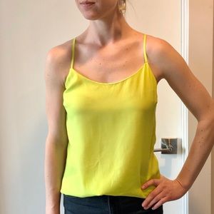 Jcrew Neon Yellow Tank Top